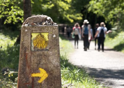 Saint-Jacques de Compostelle indication randonneurs