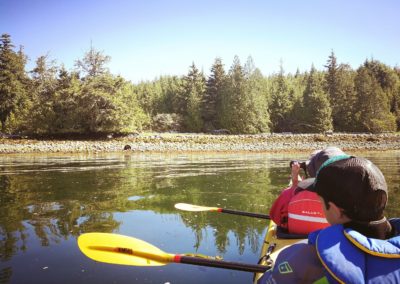 Canada Tofino kayak en famille
