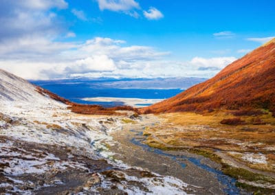 Amérique Patagonie Ushuaia The Martial Glacier vue aérienne