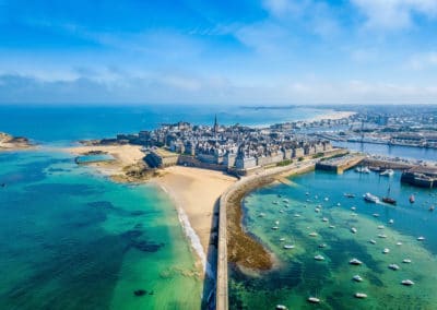 France Bretagne Saint-Malo intramuros vue aérienne