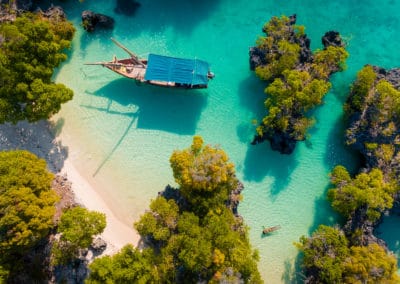 Tanzanie Zanzibar Pamunda île vue aérienne