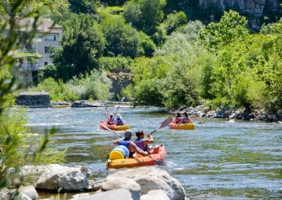canoe sur l'Ardeche France