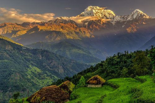 Annapurna,South,In,The,Morning,,Himalayas,,Nepal