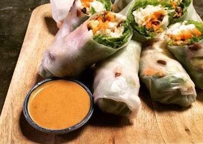 spring roll, cuisine végétarienne